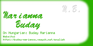 marianna buday business card